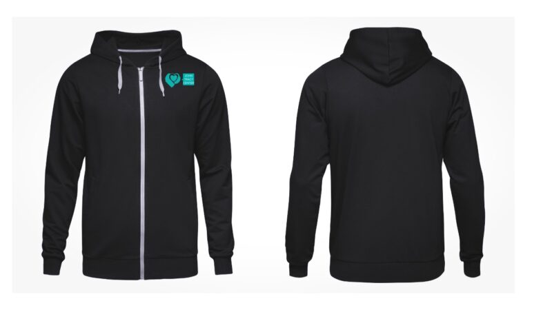 Unisex Poly-Cotton Fleece Full-Zip Hoodie